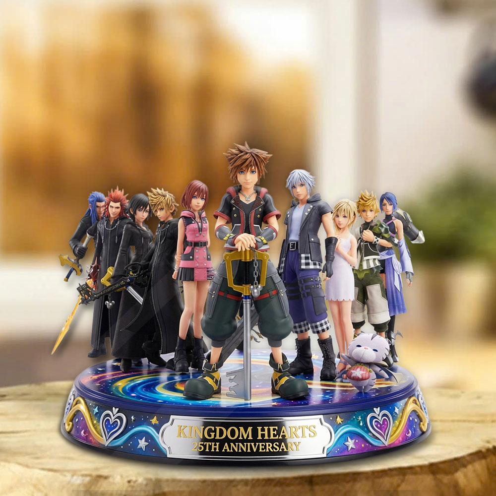 Kingdom Hearts 25th Anniversary Custom Shape Acrylic Plaque – TMTHU7482