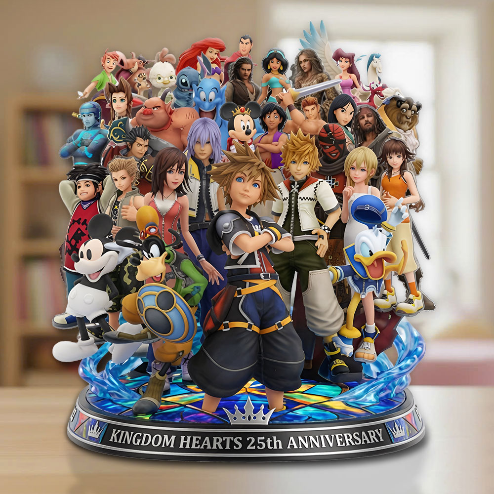 Kingdom Hearts 25th Anniversary Custom Shape Acrylic Plaque – TMTHU7483