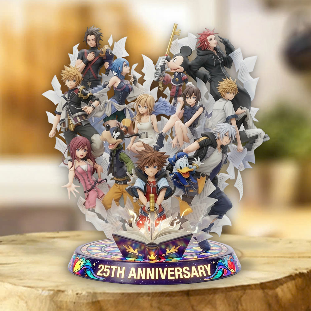 Kingdom Hearts 25th Anniversary Custom Shape Acrylic Plaque – TMTHU7528
