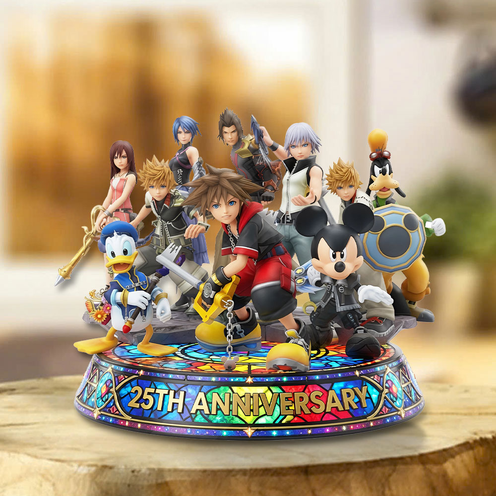 Kingdom Hearts 25th Anniversary Custom Shape Acrylic Plaque – TMTHU7546
