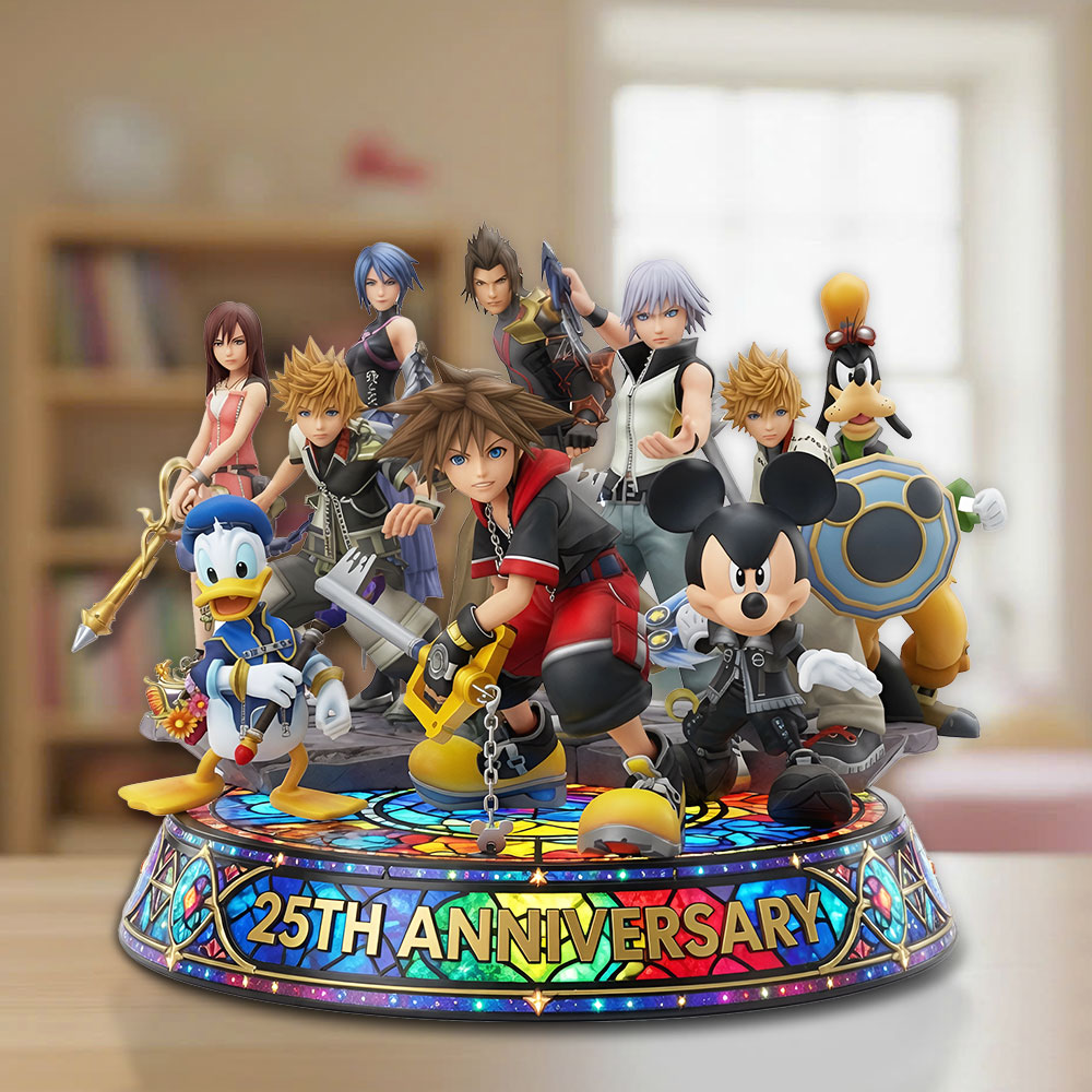 Kingdom Hearts 25th Anniversary Custom Shape Acrylic Plaque – TMTHU7546