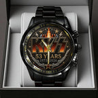 KISS 53 Years Anniversary Black Stainless Steel Watch – TANTN24554