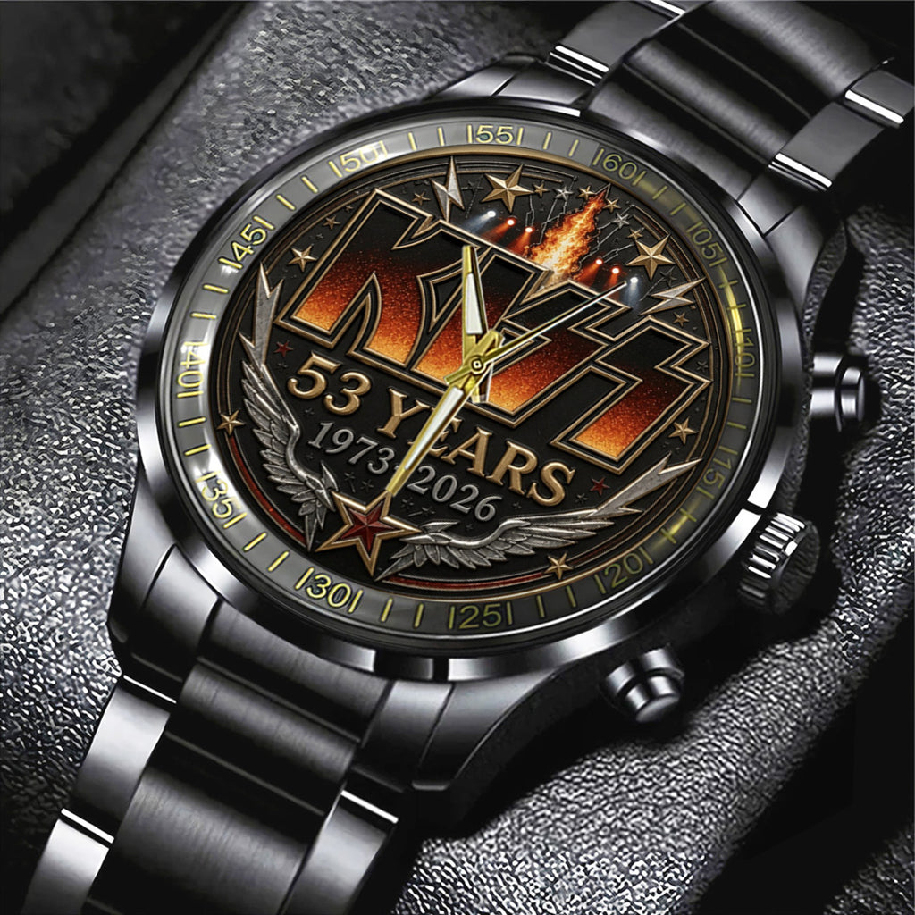 KISS 53 Years Anniversary Black Stainless Steel Watch – TANTN24554