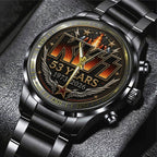 KISS 53 Years Anniversary Black Stainless Steel Watch – TANTN24554