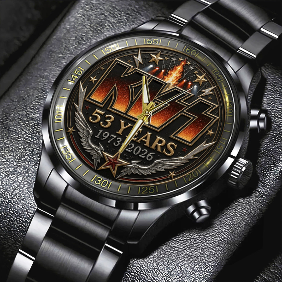 KISS 53 Years Anniversary Black Stainless Steel Watch – TANTN24554