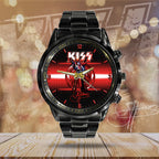 KISS Black Stainless Steel Watch – MAITM 7547