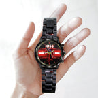 KISS Black Stainless Steel Watch – MAITM 7547