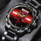 KISS Black Stainless Steel Watch – MAITM 7547