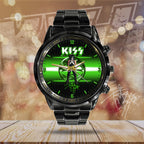 KISS Black Stainless Steel Watch – MAITM 7549