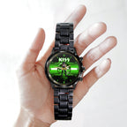KISS Black Stainless Steel Watch – MAITM 7549