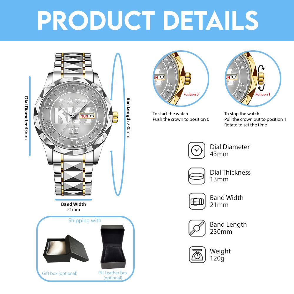 KISS Alloy Luxury Quartz Watch – TANTN 13797