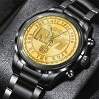 KISS Black Stainless Steel Watch – TANTN 6111