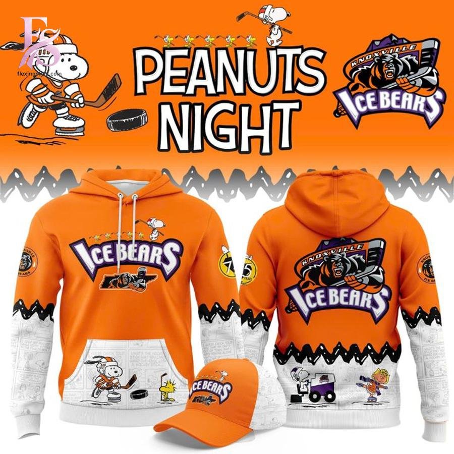 Knoxville Ice Bears PEANUTS NIGHT 2026 Hoodie