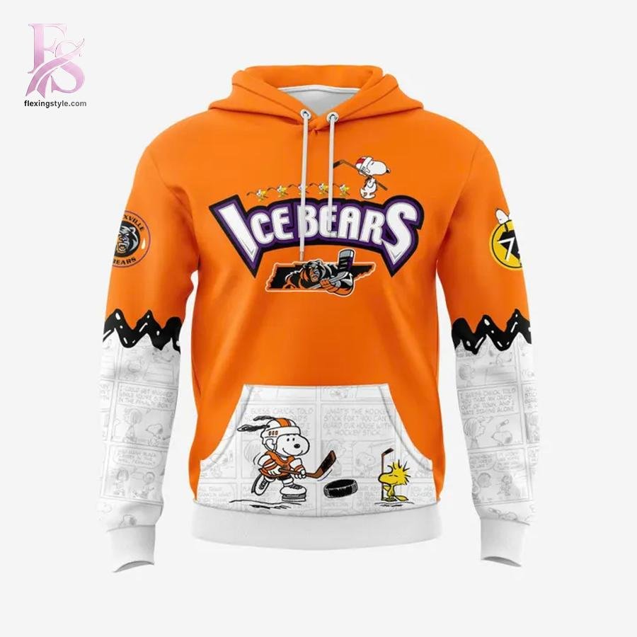 Knoxville Ice Bears PEANUTS NIGHT 2026 Hoodie