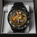 Kyle Busch Black Stainless Steel Watch – TANTN23160