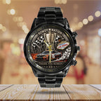 Kyle Busch Black Stainless Steel Watch – TANTN23205