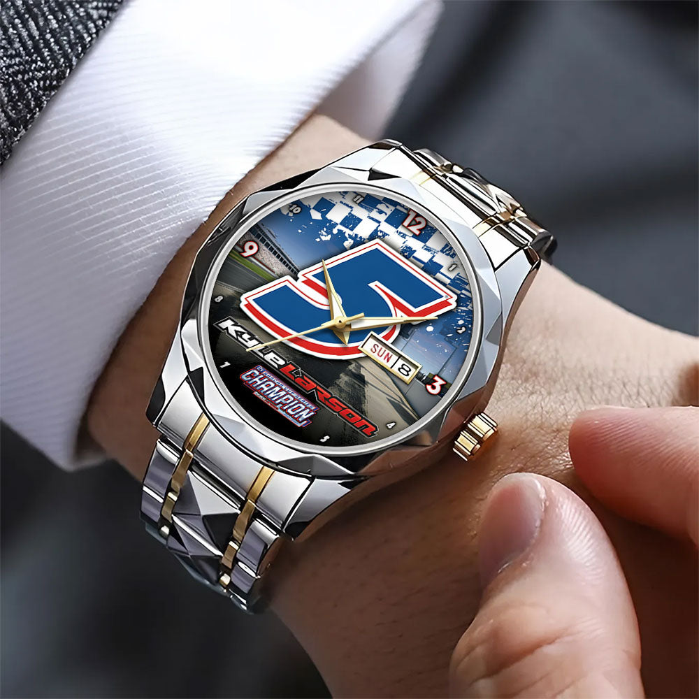 Kyle Larson 2025 NASCAR Cup Series Champion Alloy Luxury Quartz Watch – TANTN18542