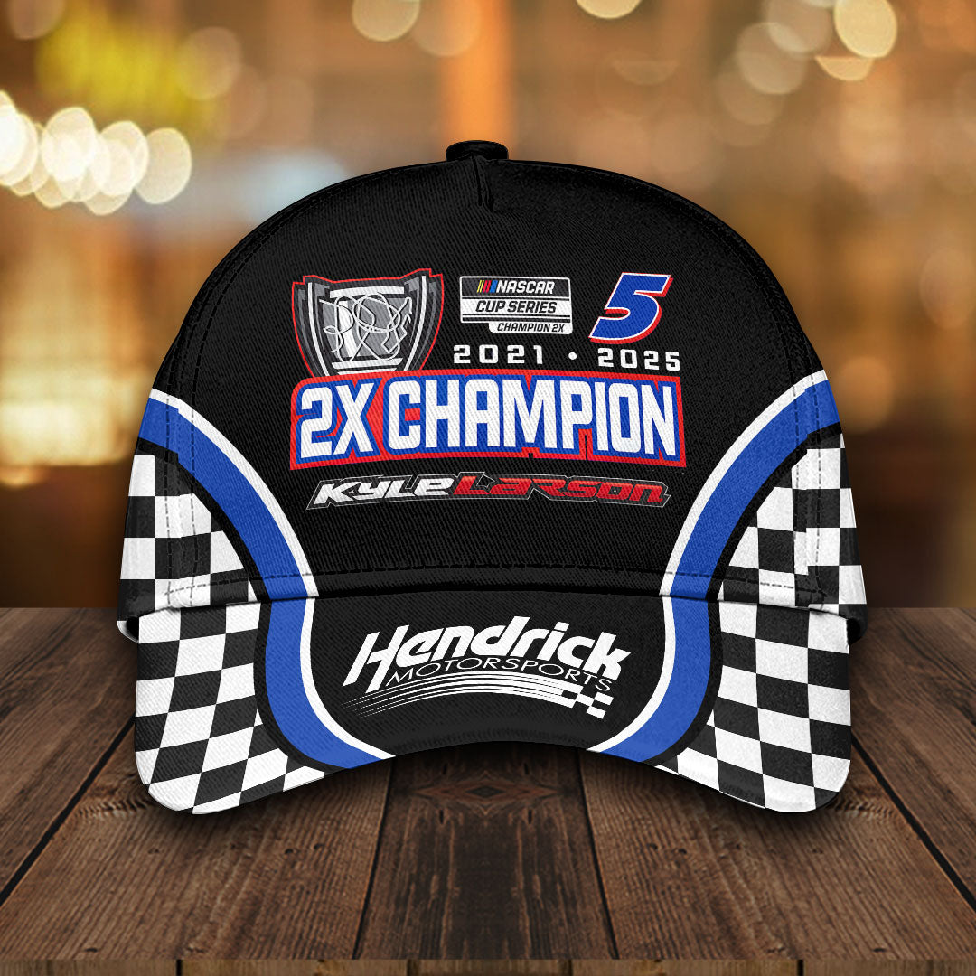 Kyle Larson 2025 NASCAR Cup Series Champion Classic Cap – HOATT14465