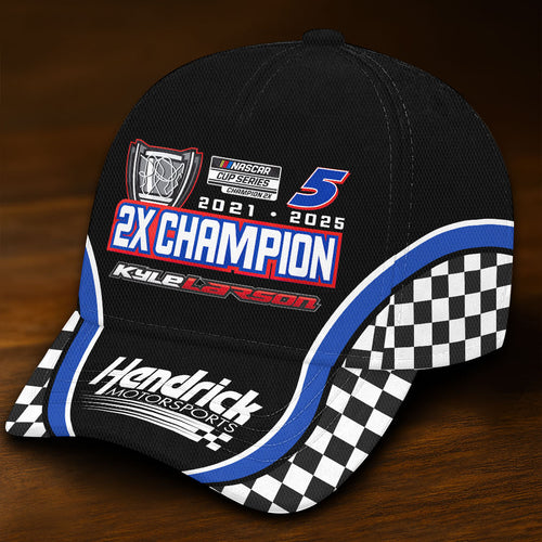 Kyle Larson 2025 NASCAR Cup Series Champion Classic Cap – HOATT14465
