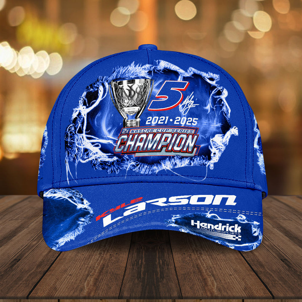 Kyle Larson 2025 NASCAR Cup Series Champion Classic Cap – HOATT14517