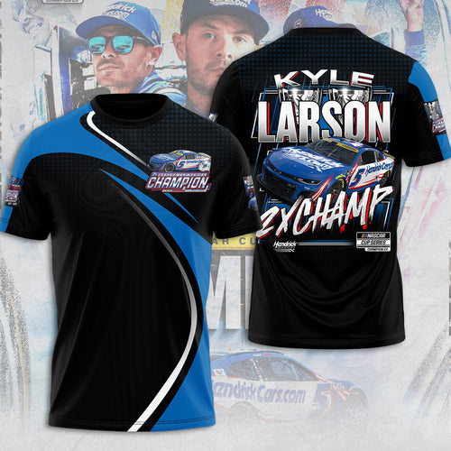 Kyle Larson 2025 NASCAR Cup Series Champion 3D Apparel – TANTN18533