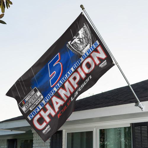 Kyle Larson Nascar Cup Series Champions 3D Double-side House Flag – TANTN18380