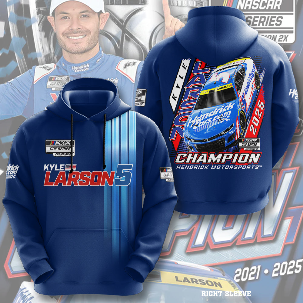 Kyle Larson Nascar Cup Series Champion 3D Apparel – TMTHU1973