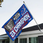 Kyle Larson Nascar Cup Series Champions 3D Double-side House Flag – TMTHU1967