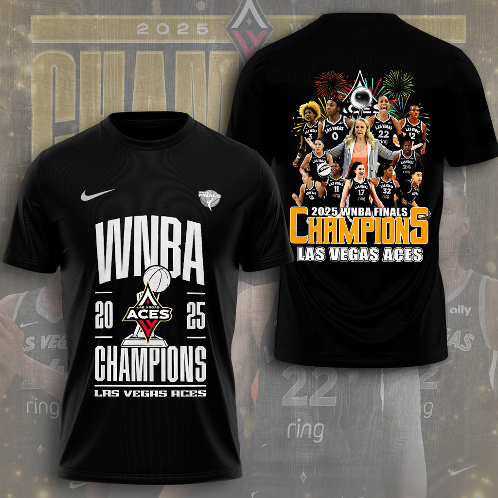 Las Vegas Aces 2025 WNBA Champions 3D Apparel – TMTHU1416