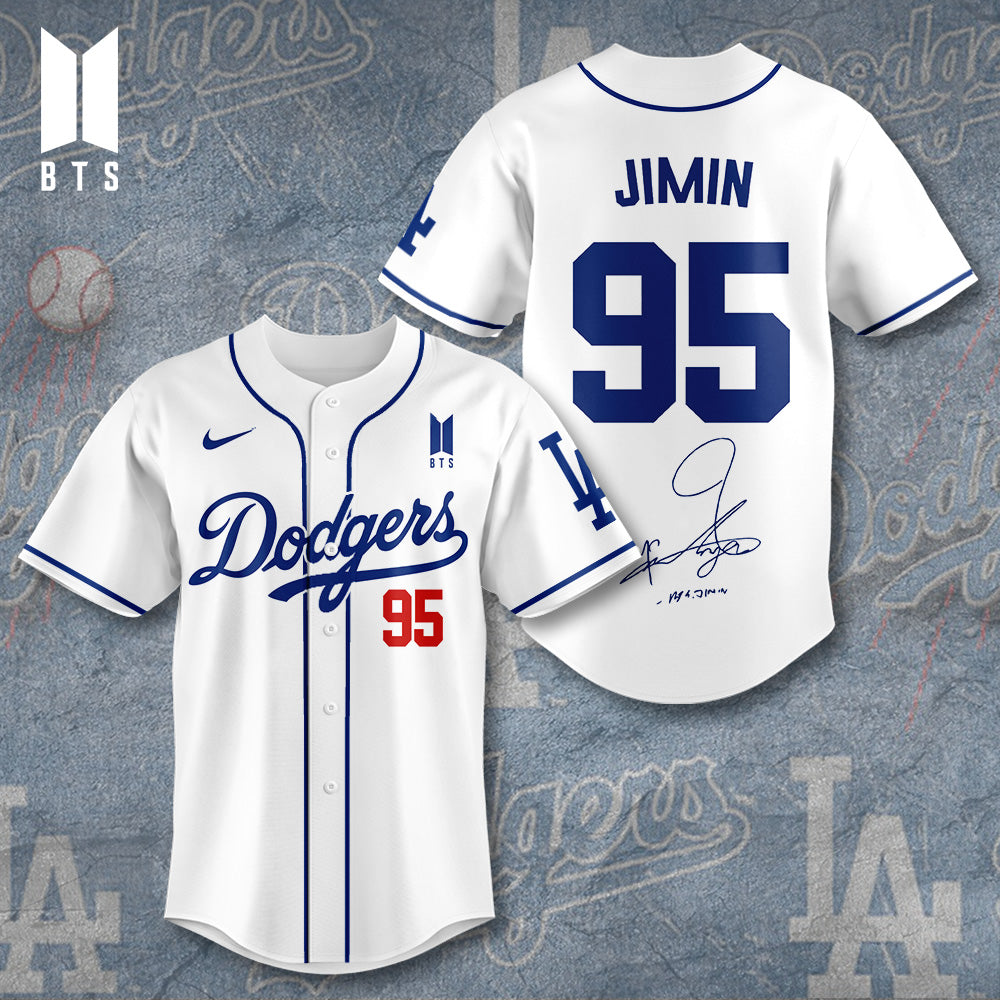 Los Angeles Dodgers x BTS Jimin 2025 Baseball Jersey – TANTN15642