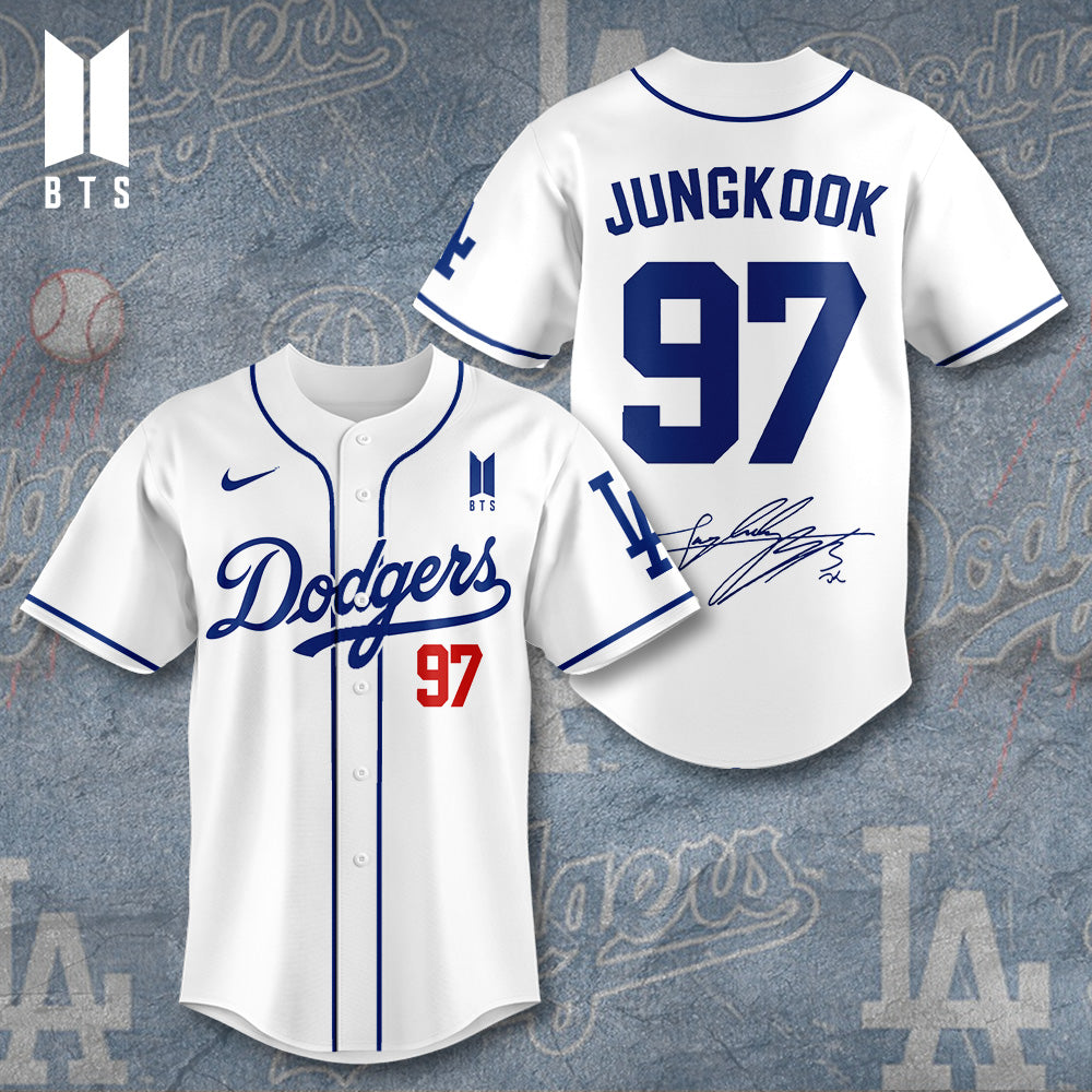 Los Angeles Dodgers x BTS Jungkook 2025 Baseball Jersey – TANTN15643