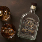Led Zeppelin 25oz Empty Whiskey Bottle – TMTHU7946