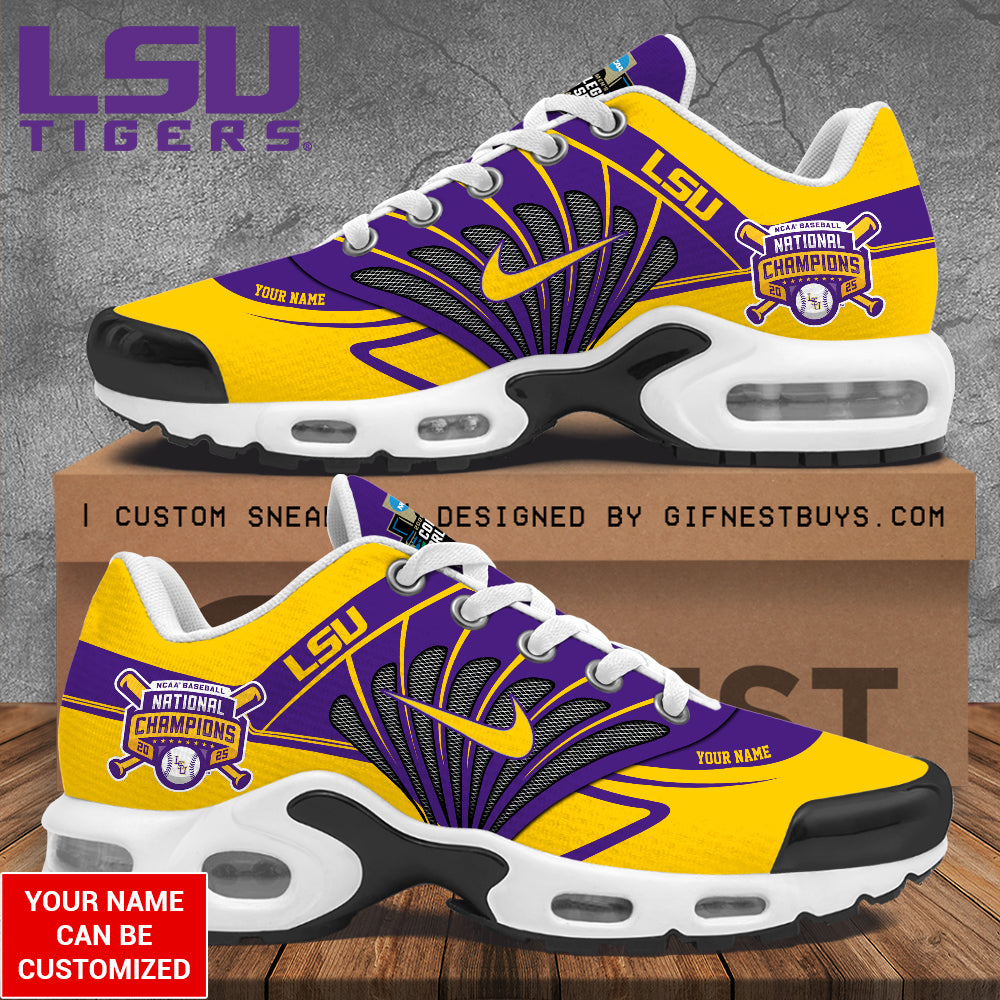 Personalized LSU Tigers Baseball Air Max Shoes – TANTN 14032
