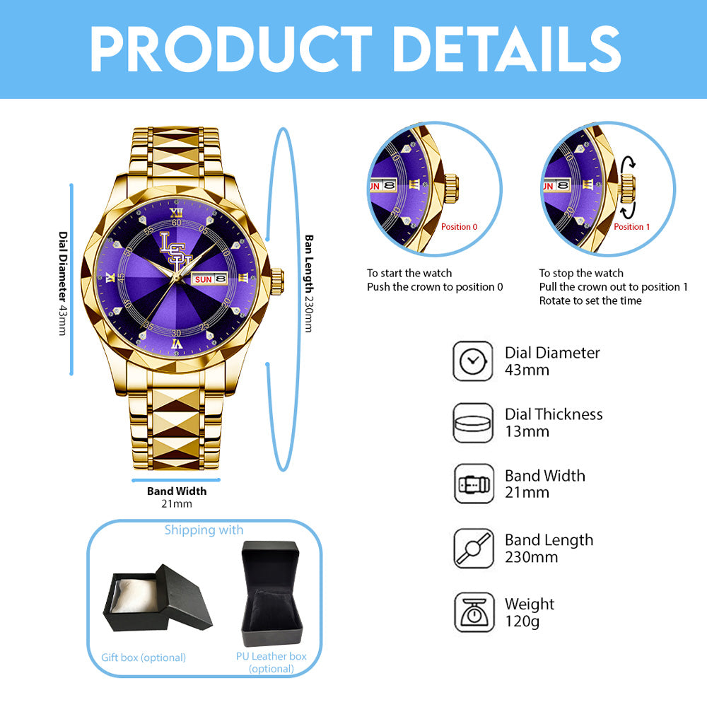LSU Tigers Baseball Alloy Luxury Quartz Watch – GNE 3827