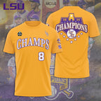 LSU Tigers Baseball 2025 National Champions 3D Apparel – TANTN 14094