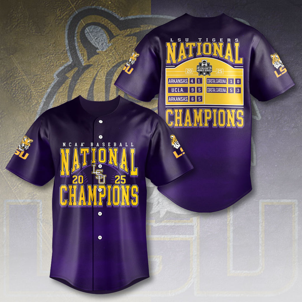 LSU Tigers Baseball Baseball Jersey – HOATT 11369