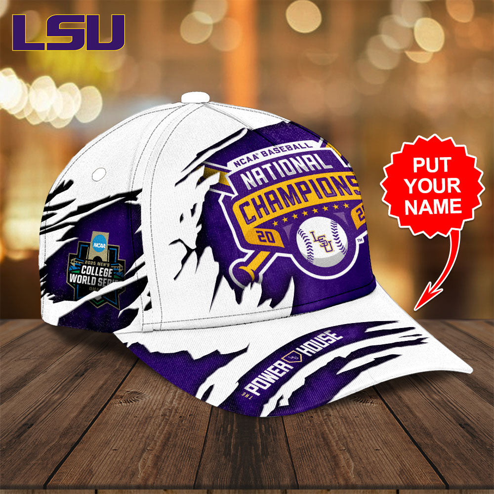 Personalized LSU Tigers Baseball 2025 National Champions Classic Cap – TANTN 13855
