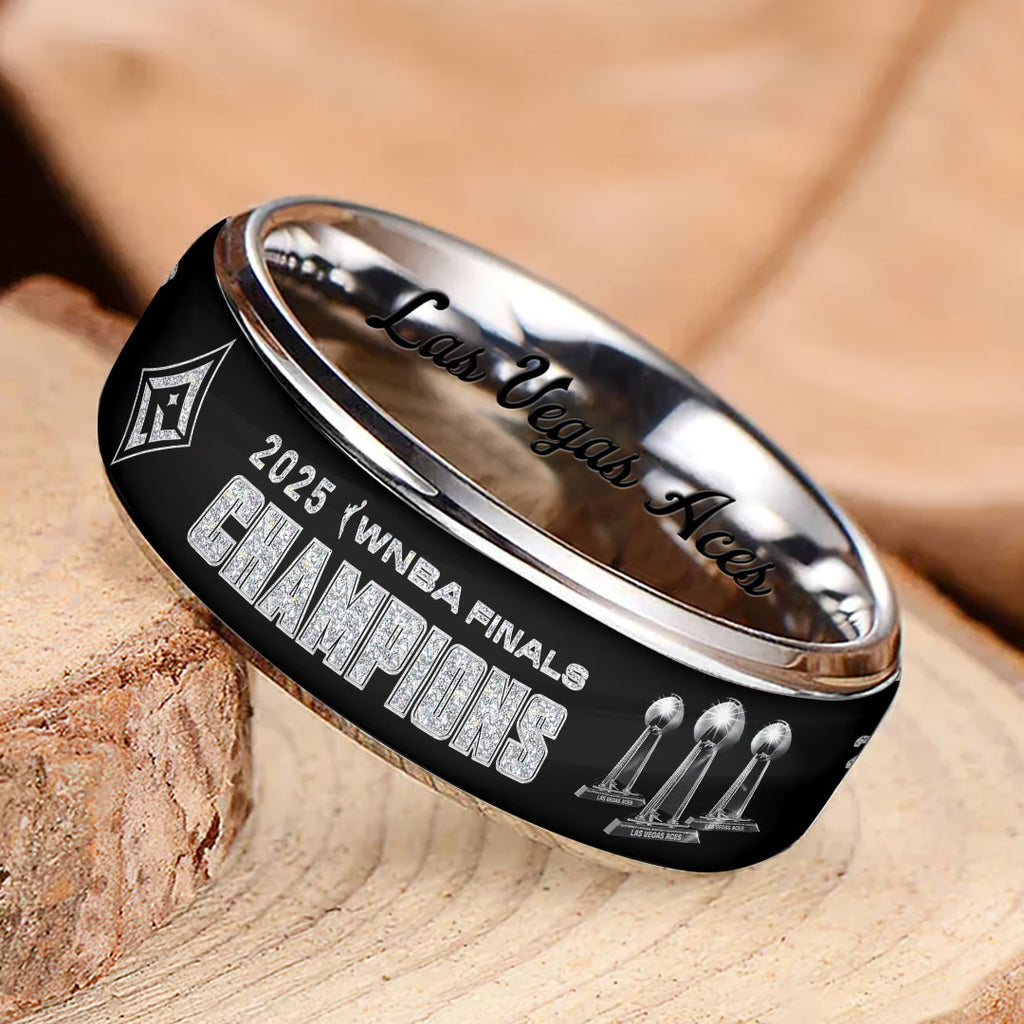 Las Vegas Aces 2025 WNBA Finals Champions Custom Alloy Ring – HOATT13760