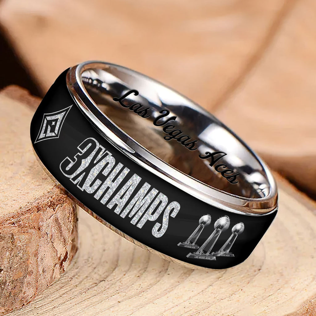 Las Vegas Aces 2025 WNBA Finals Champions Custom Alloy Ring – HOATT13868