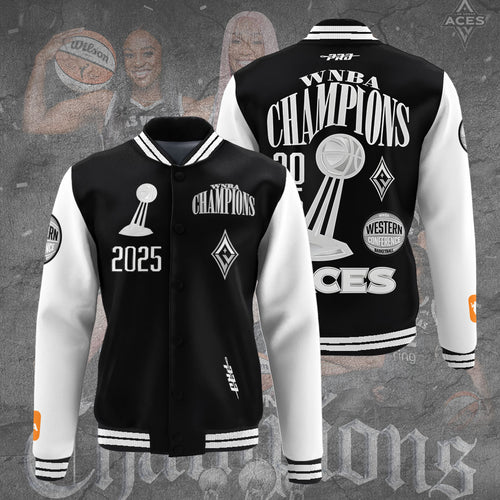 Las Vegas Aces 2025 WNBA Finals Champions Varsity Jacket – TANTN17446