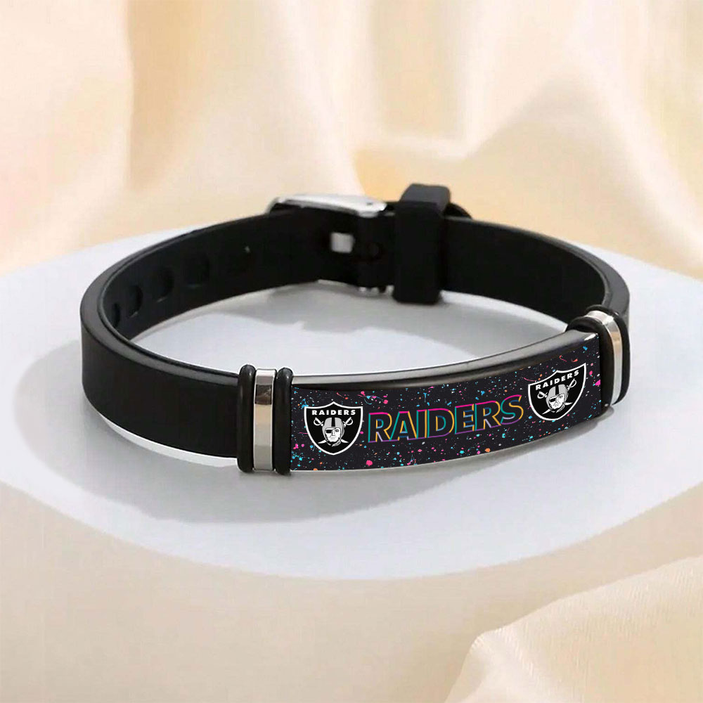Las Vegas Raiders Crucial Catch 2025 Photo Bracelet – TANTN15965