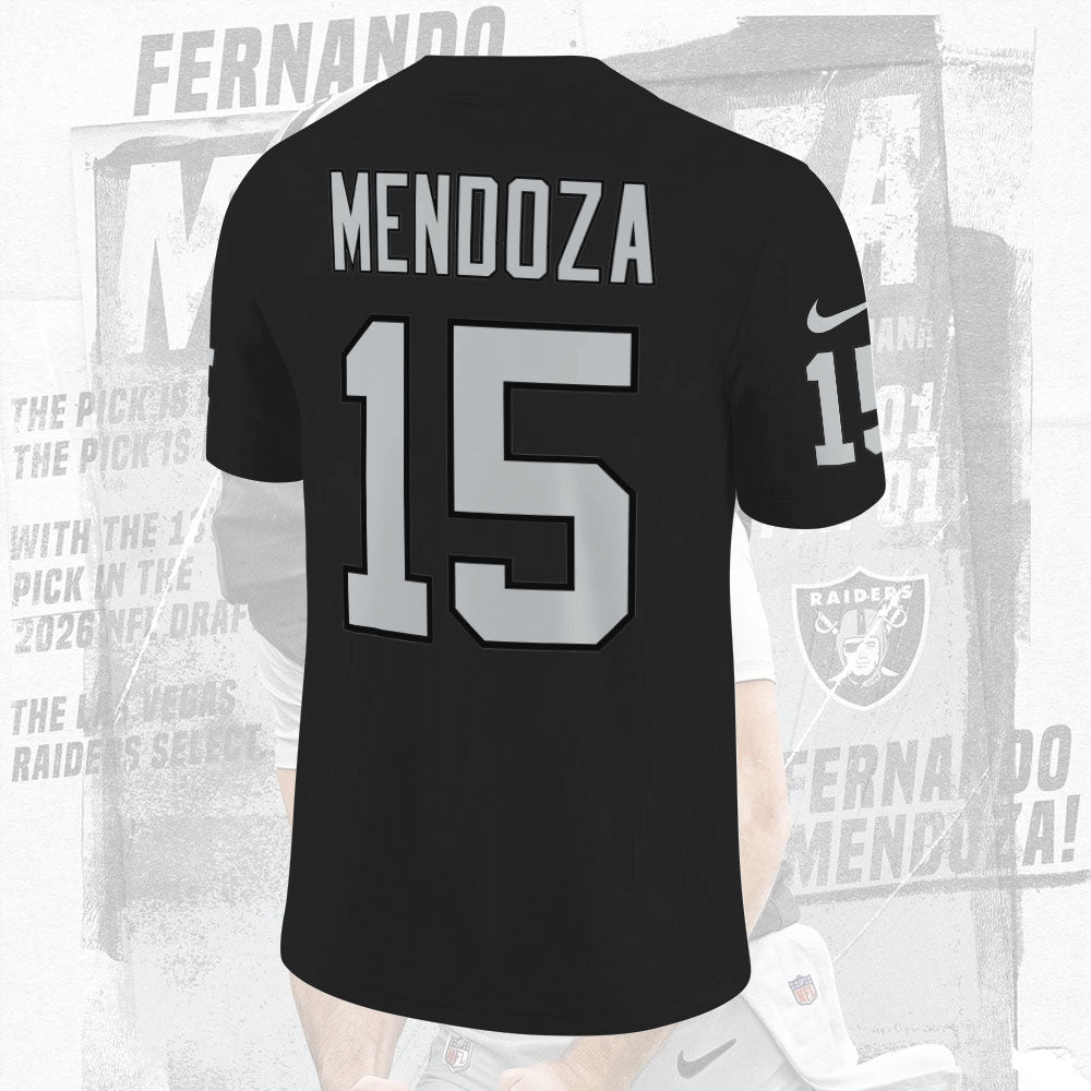 Las Vegas Raiders x Fernando Mendoza 3D Football Jersey – TANTN22559
