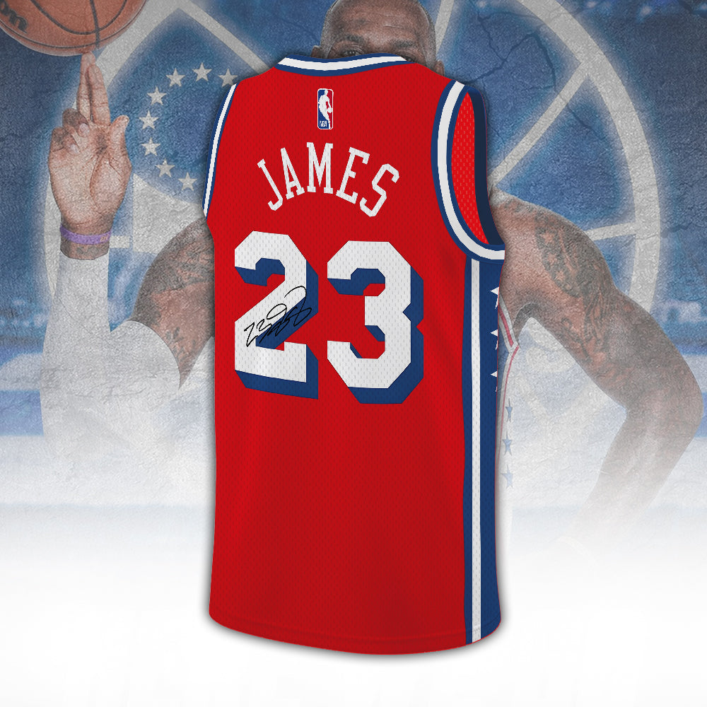 LeBron James x Philadelphia 76ers V-Neck Basketball Jersey – TANTN24500