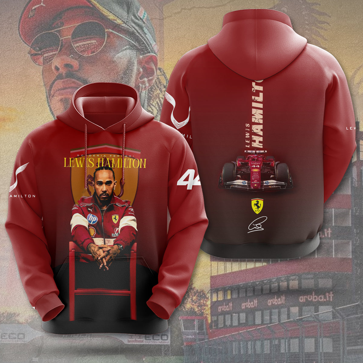 Scuderia Ferrari x Lewis Hamilton 3D Apparel – MAITM 10498
