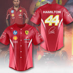 Lewis Hamilton x Scuderia Ferrari Baseball Jersey – MAITM 10259