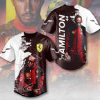 Lewis Hamilton x Scuderia Ferrari Baseball Jersey – MAITM 9961