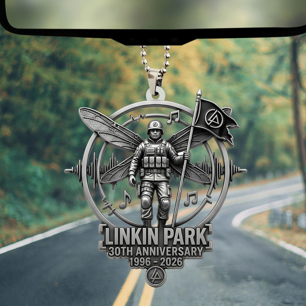 Linkin Park 30th Anniversary 1996/2026 Custom shape 2-sided Acrylic Car Ornament – TANTN22670