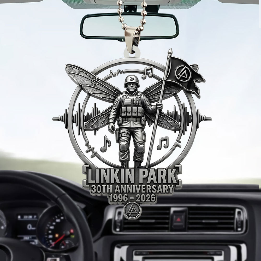 Linkin Park 30th Anniversary 1996/2026 Custom shape 2-sided Acrylic Car Ornament – TANTN22670