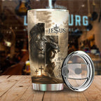 Lion Cross Resurrection Christian Tumbler Cup – TANTN16188