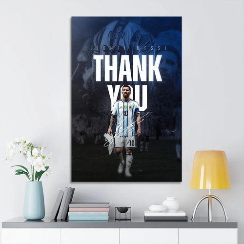 Lionel Messi x Argentina National Football Team Rectangle Canvas With Inner Frame – TANTN25324